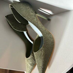 Olive green heels